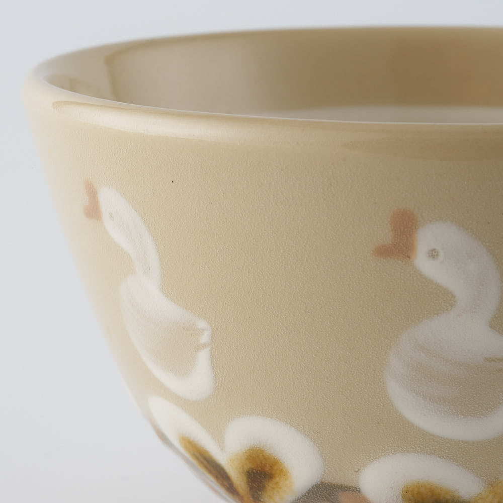 ふくべ窯　アヒル　茶碗