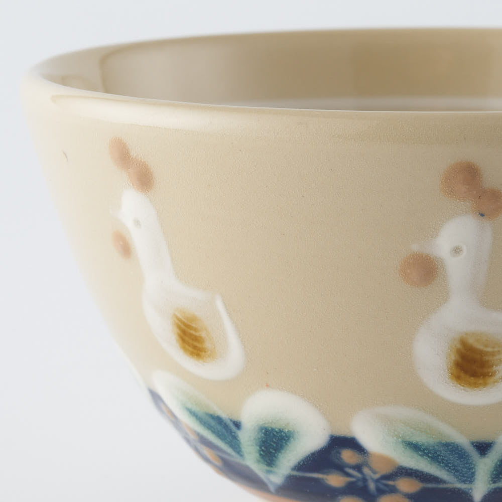 ふくべ窯　にわとり　茶碗