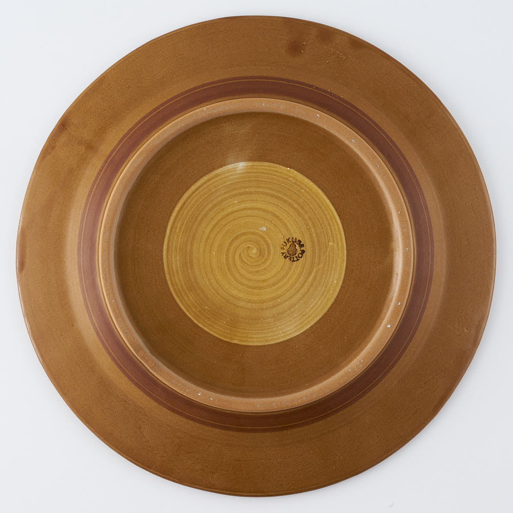 ふくべ窯 飴釉花水木 大皿 ¥16,500 大人の焼き物