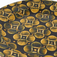 ふくべ窯　飴釉花水木　大皿