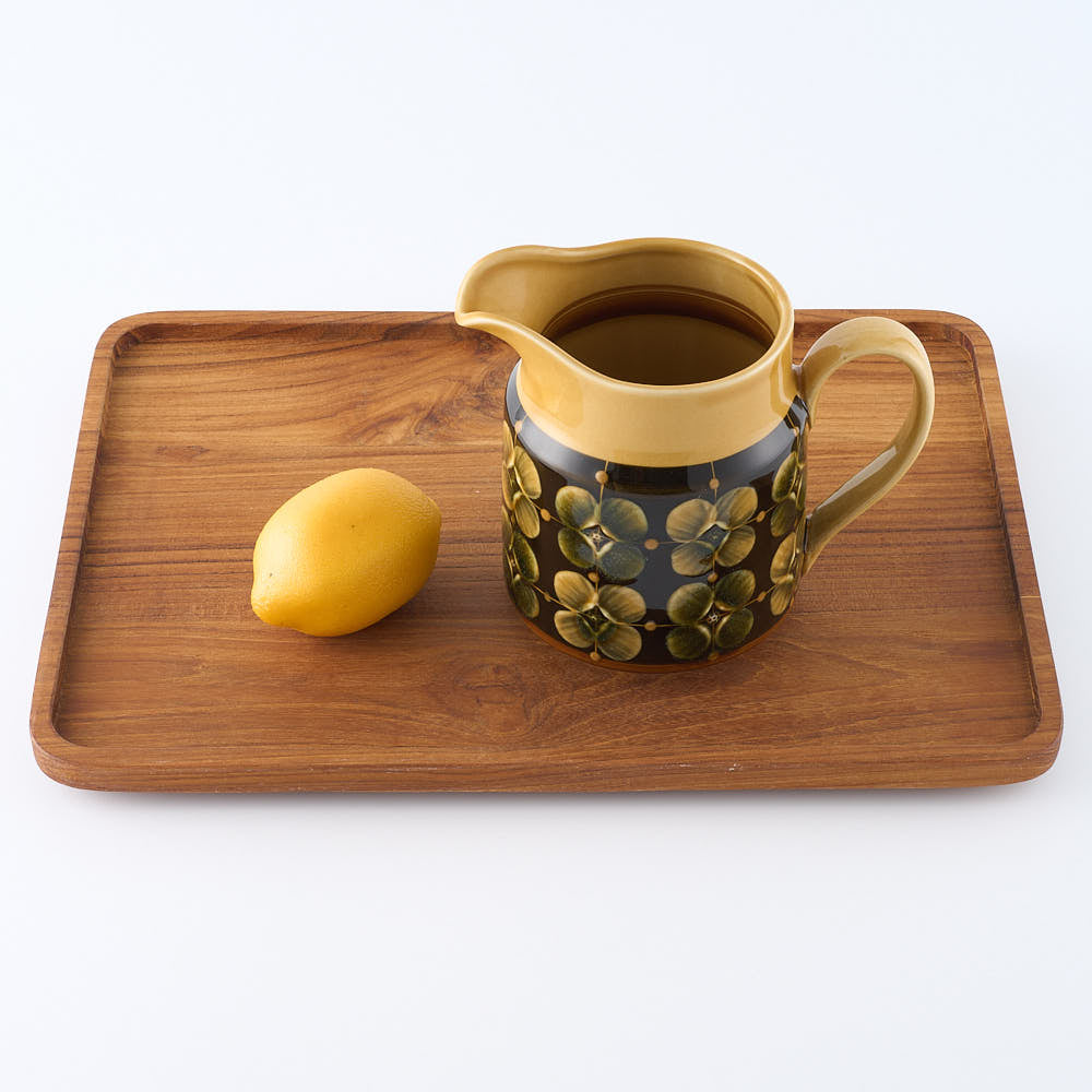 ふくべ窯　飴釉花水木　ピッチャー