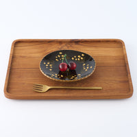 ふくべ窯　飴釉すずらん　オーバルプレート