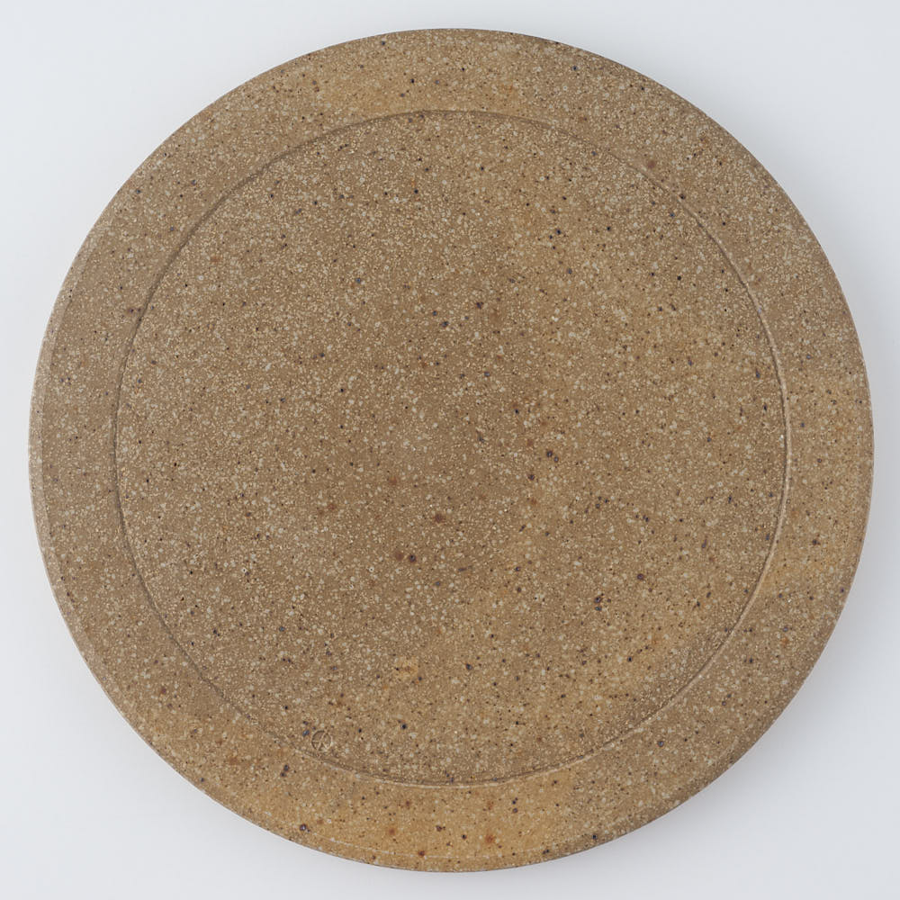 工房橙　作家　鈴木隆　みかん灰釉平皿No.1