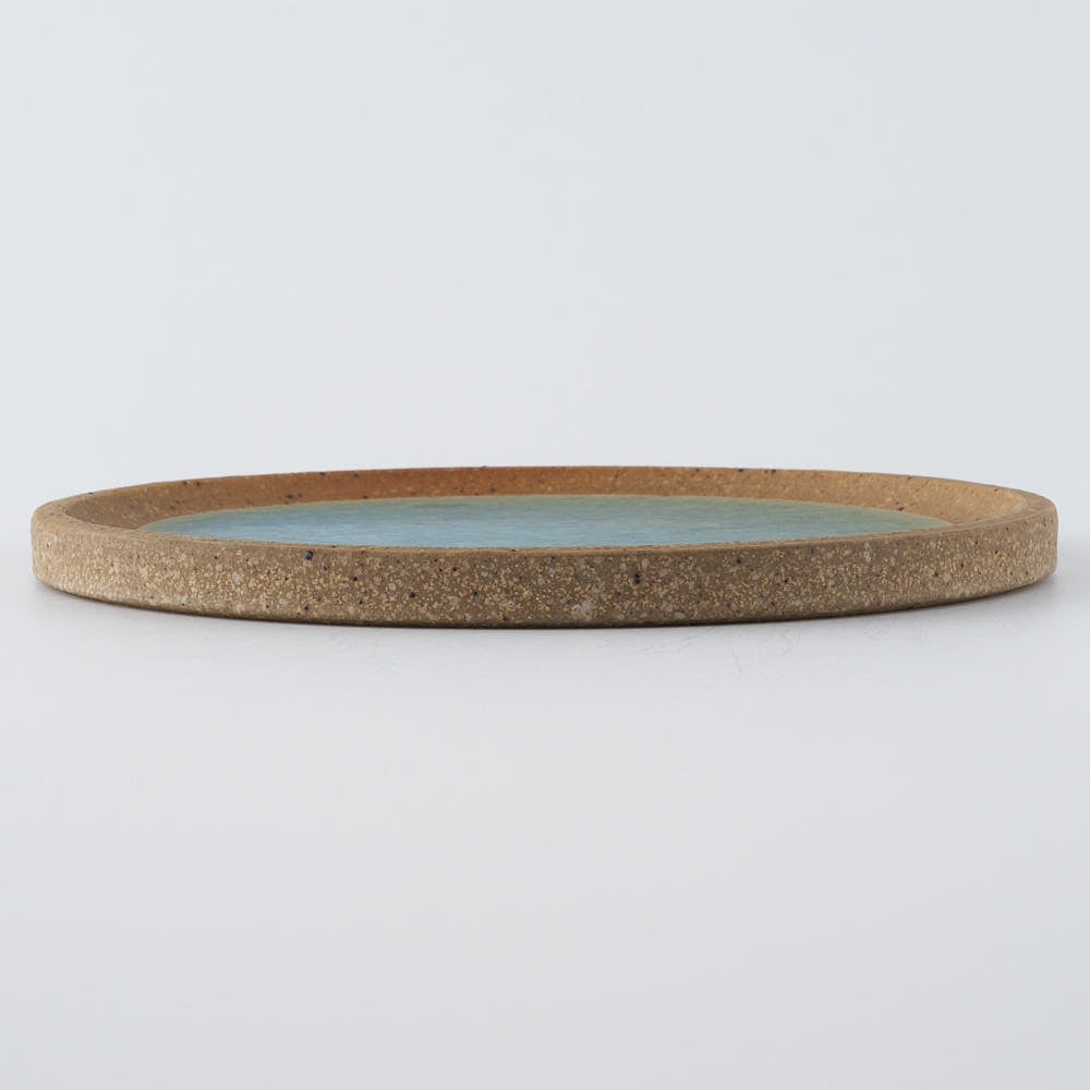 工房橙　作家　鈴木隆　みかん灰釉平皿No.1(小)