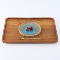 工房橙　作家　鈴木隆　みかん灰釉平皿No.1(小)