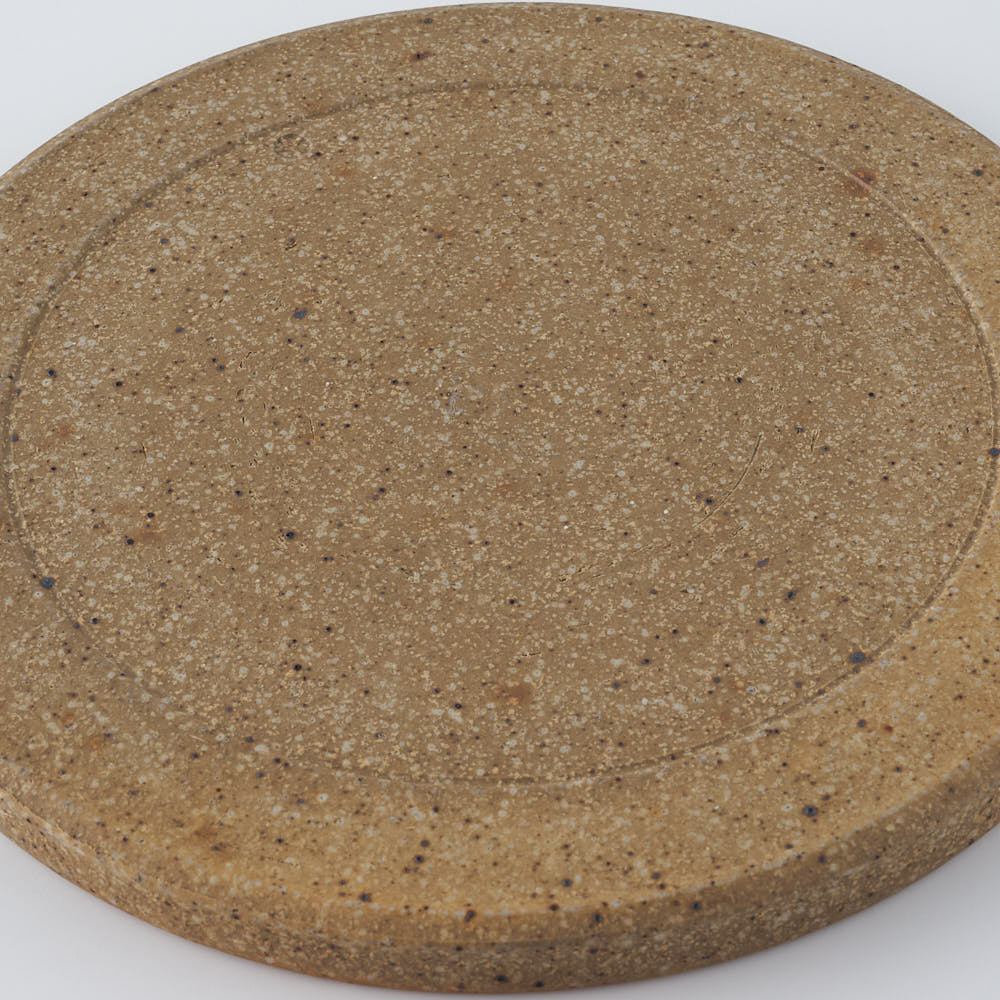 工房橙　作家　鈴木隆　みかん灰釉平皿No.1(小)