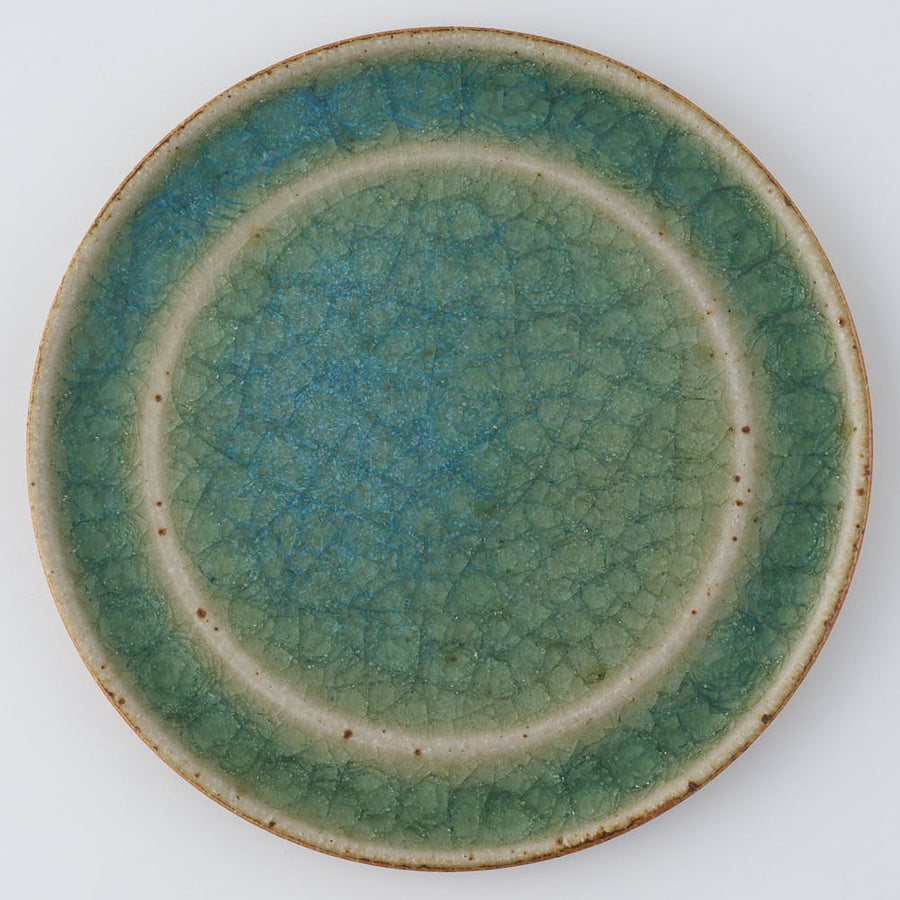 工房橙 作家 鈴木隆 みかん灰釉平皿No.2(小) ¥3,300 大人の焼き物