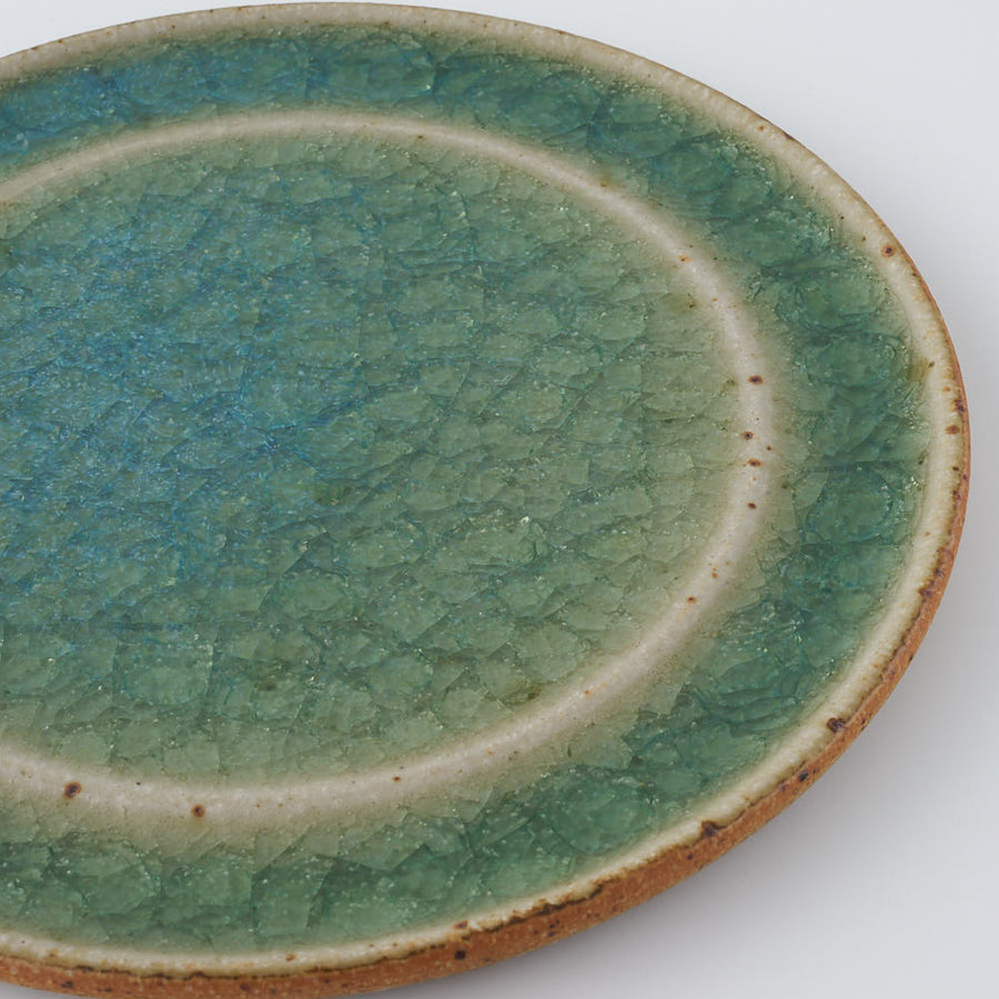 工房橙 作家 鈴木隆 みかん灰釉平皿No.2(小) ¥3,300 大人の焼き物