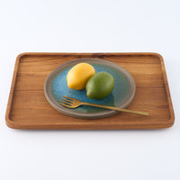 工房橙　作家　鈴木隆　みかん灰釉平皿No.1-D