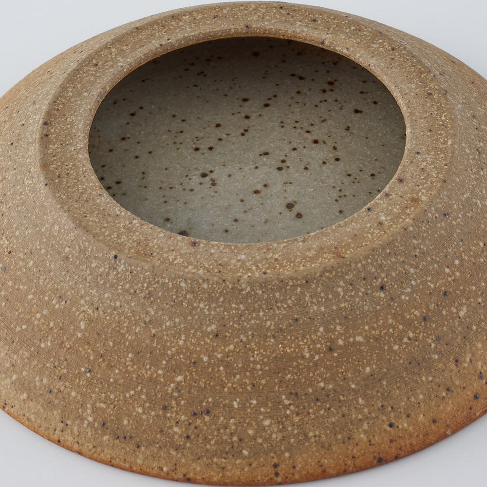 工房橙　作家　鈴木隆　みかん灰釉台皿