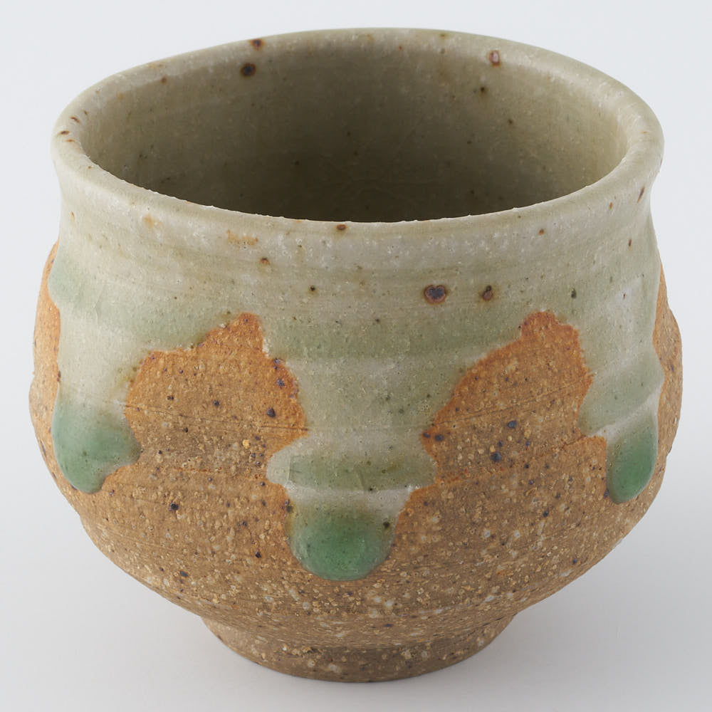 工房橙　作家　鈴木隆　みかん灰釉ぐい呑みNo.1