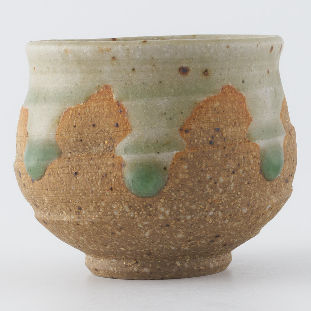 工房橙　作家　鈴木隆　みかん灰釉ぐい呑みNo.1