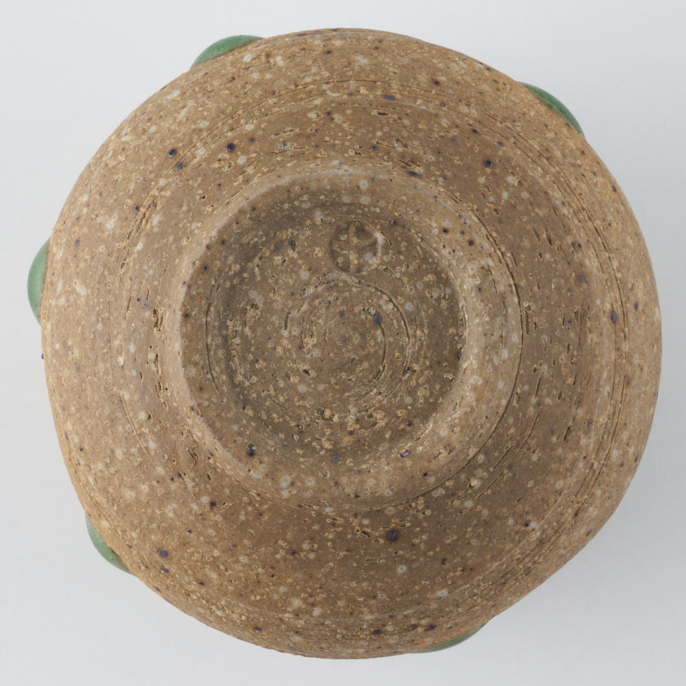 工房橙　作家　鈴木隆　みかん灰釉ぐい呑みNo.1