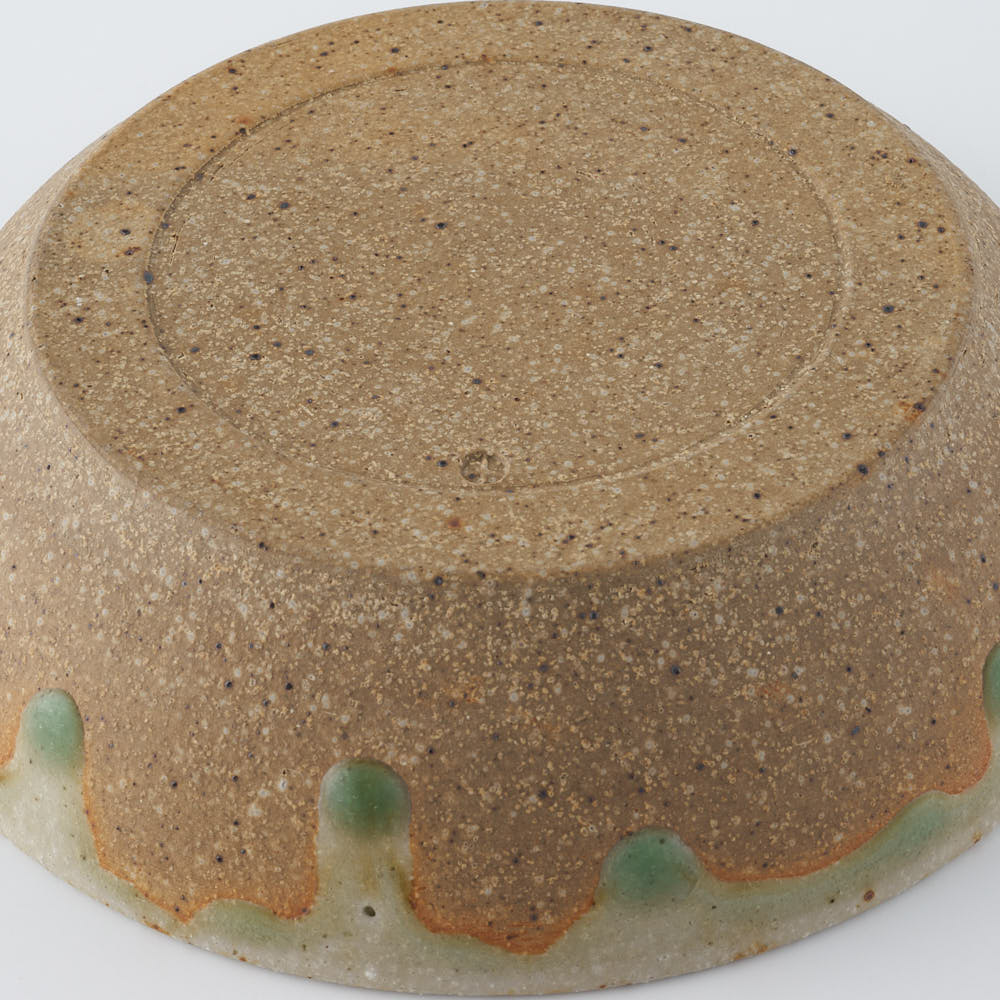 工房橙　作家　鈴木隆　みかん灰釉鉢No.1(小)