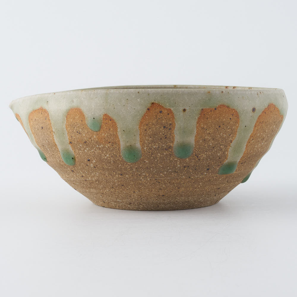 工房橙　作家　鈴木隆　みかん灰釉片口No.1