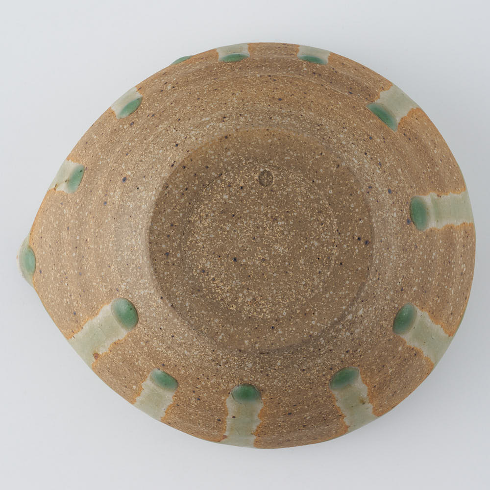 工房橙　作家　鈴木隆　みかん灰釉片口No.1