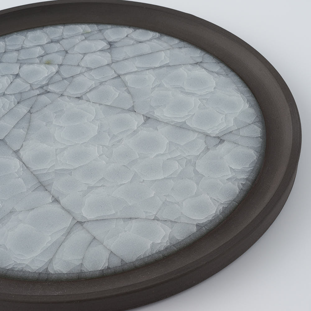 工房橙　作家　鈴木隆　白瓷平皿No.1