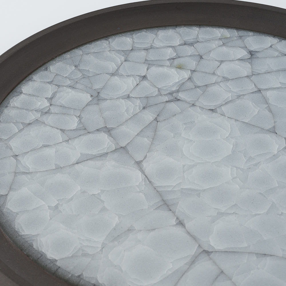 工房橙　作家　鈴木隆　白瓷平皿No.1