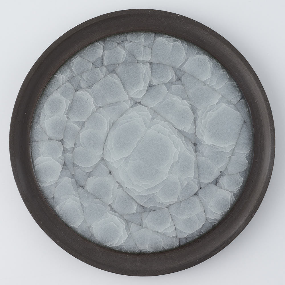 工房橙　作家　鈴木隆　白瓷平皿No.1(小)