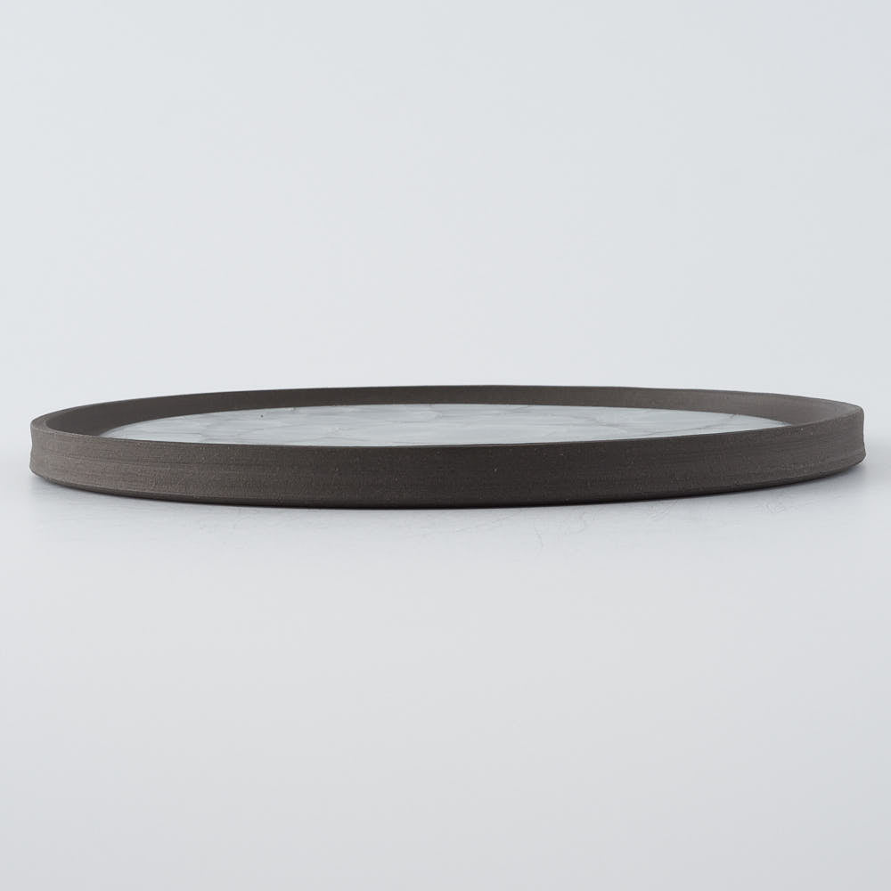 工房橙　作家　鈴木隆　白瓷平皿No.1(小)