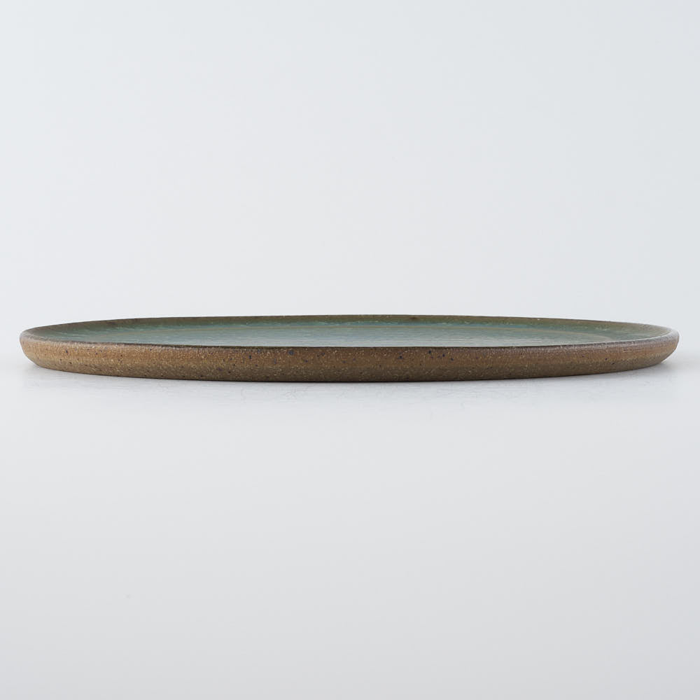 工房橙　作家　鈴木隆　みかん灰釉平皿No.2-D