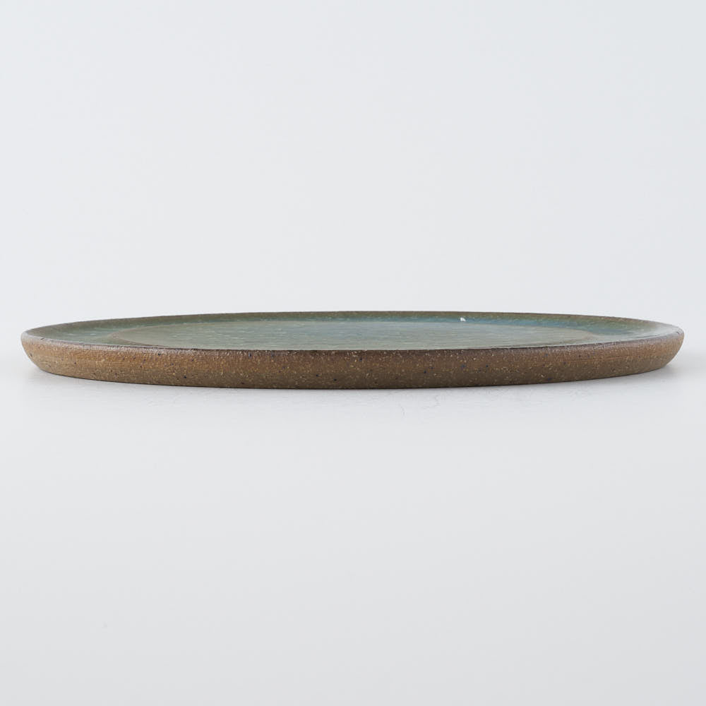 工房橙　作家　鈴木隆　みかん灰釉平皿No.2-D(小)