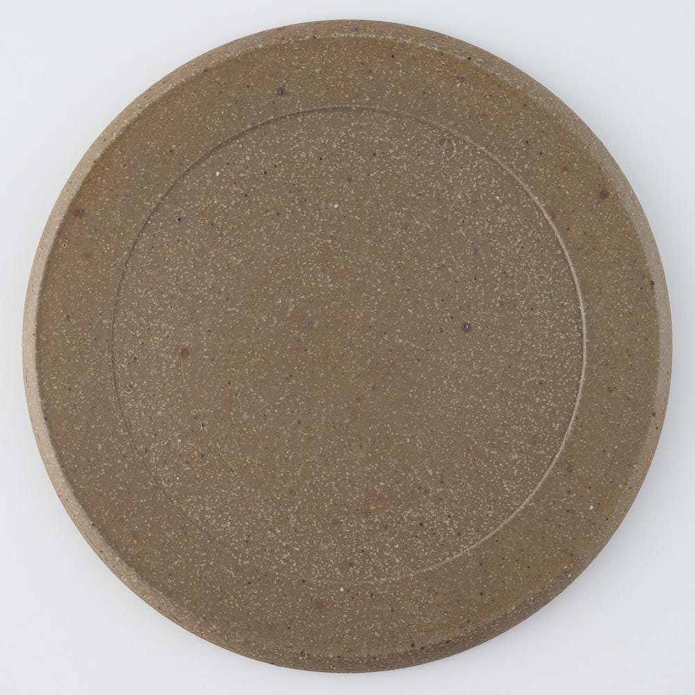 工房橙　作家　鈴木隆　みかん灰釉平皿No.2-D(小)