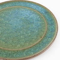 工房橙　作家　鈴木隆　みかん灰釉平皿No.2-D(小)