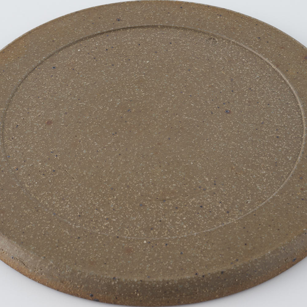 工房橙　作家　鈴木隆　みかん灰釉平皿No.2-D(小)