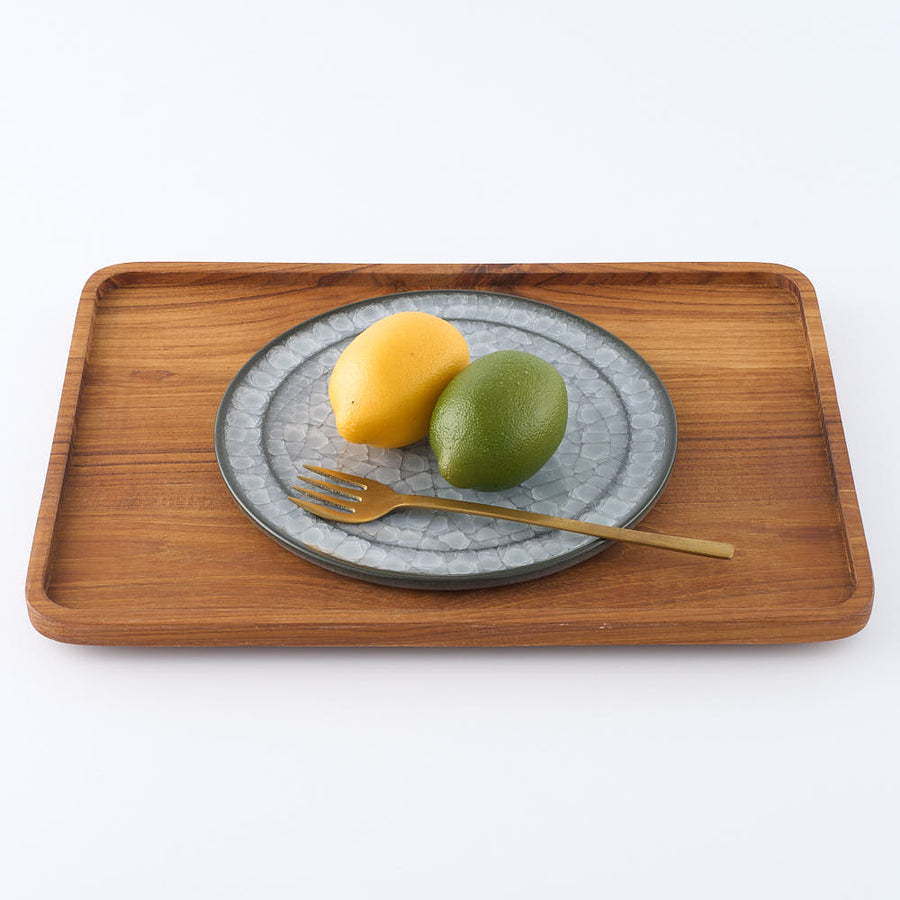 作家 小塚晋哉 十二角皿（栗） ¥10,230 大人の焼き物