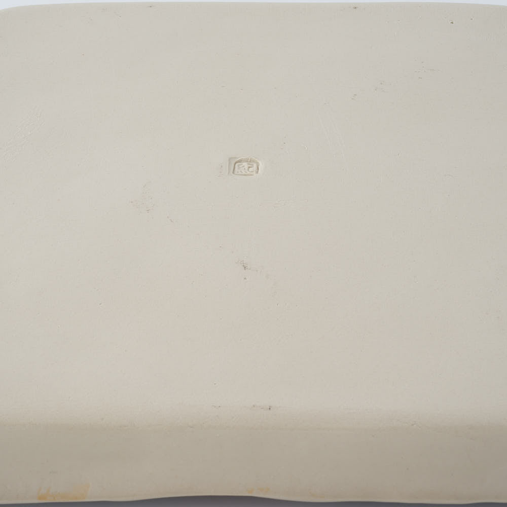 作家　大場紀穂子　虎いっぱいの角皿