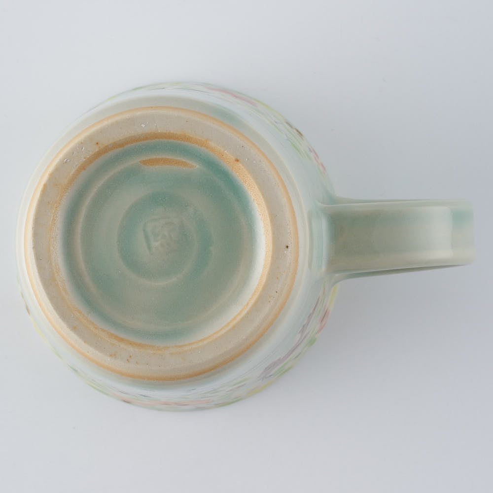 作家　大場紀穂子　鳥のマグカップ