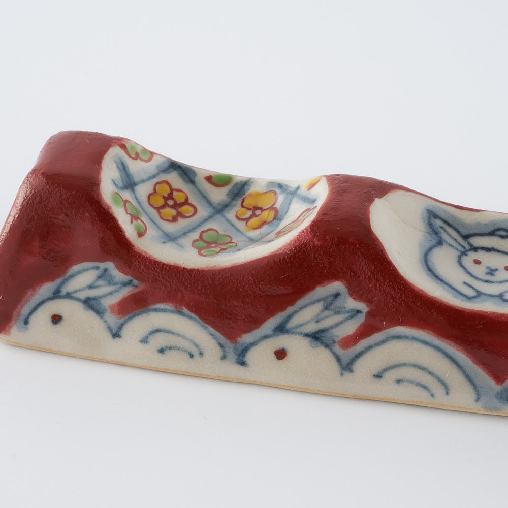 作家　大場紀穂子　うさぎのカトラリーレスト