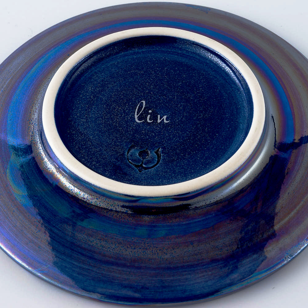 有田焼　金照堂　麟Lin New York Blue ジュエリープレート