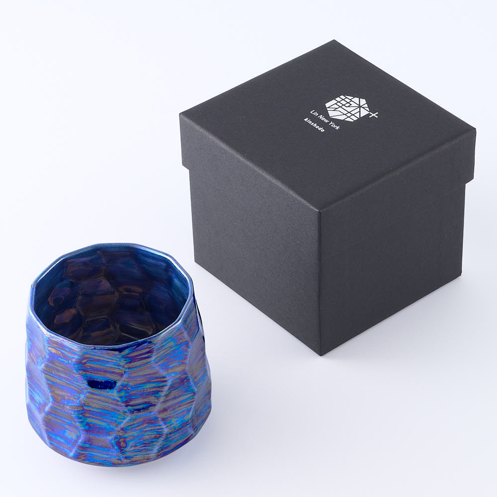 有田焼　金照堂　麟Lin New York Blue ロックカップ