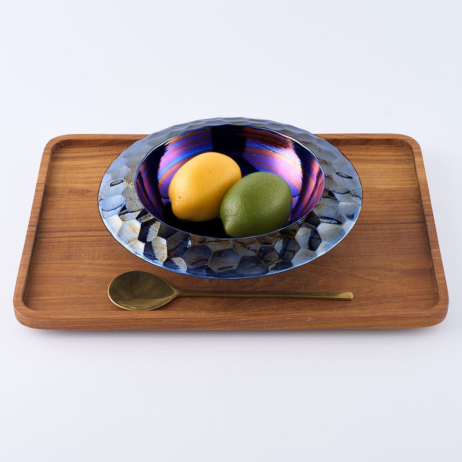 APLICO GLASS 桜金色花吹雪硝子丸皿(ピンクベース) ¥9,900 大人の焼き物