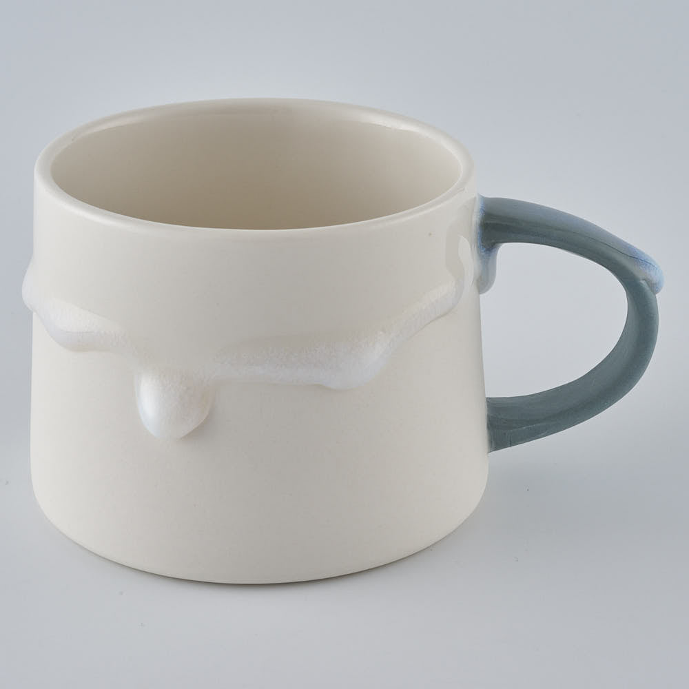 作家　宮木英至　ドリッピーマグ　ハンドルブルーグレー