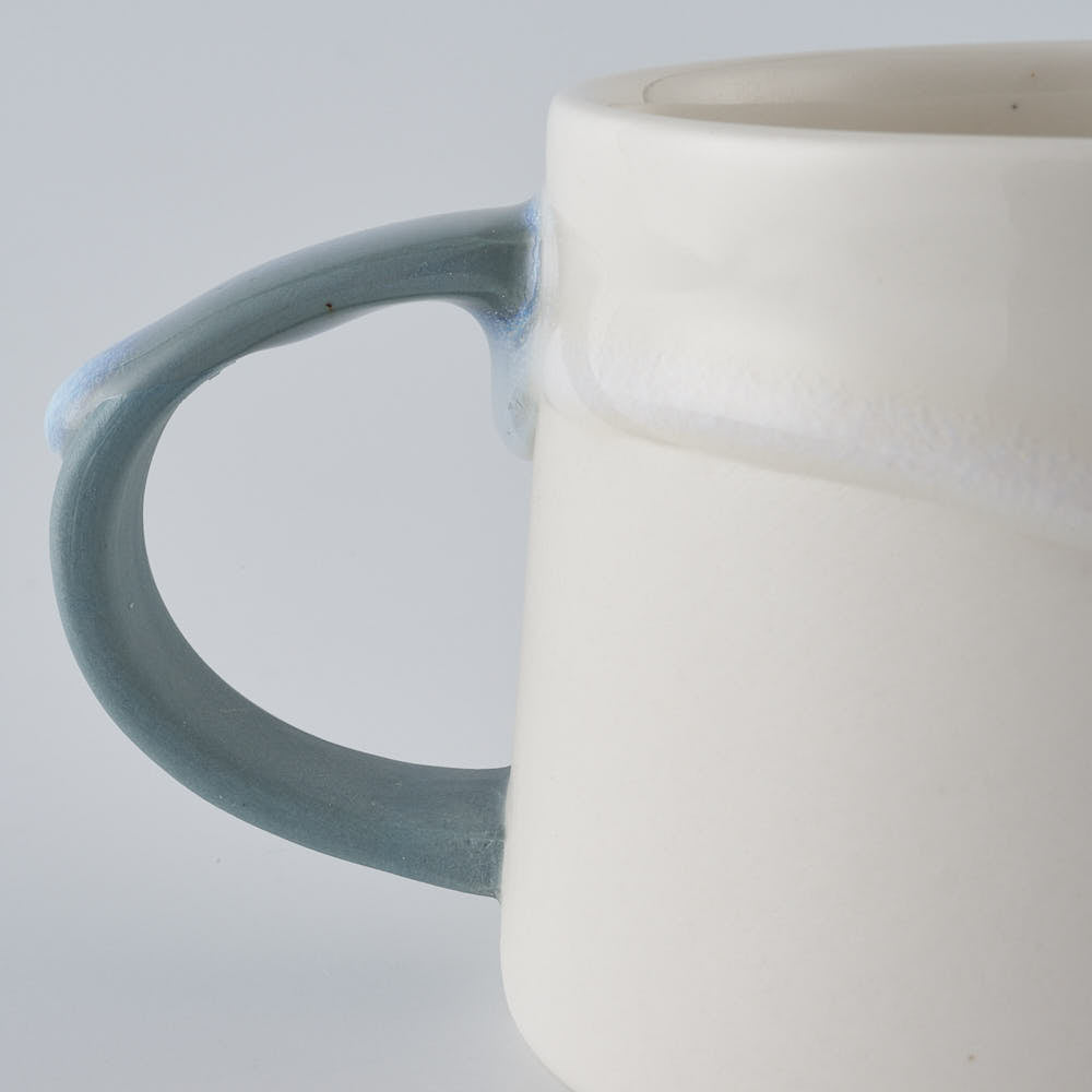 作家　宮木英至　ドリッピーマグ　ハンドルブルーグレー