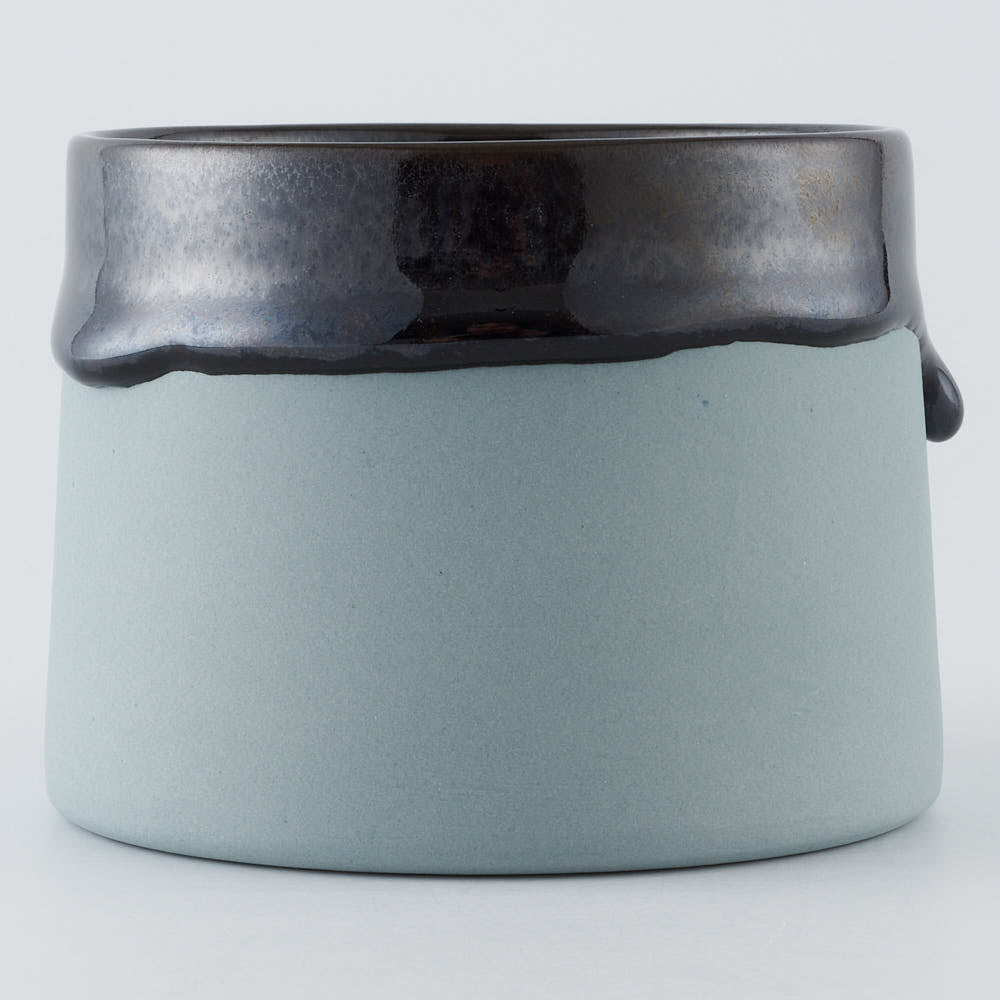 作家　宮木英至　ドリッピーマグ　ブルーグレー×ブラック