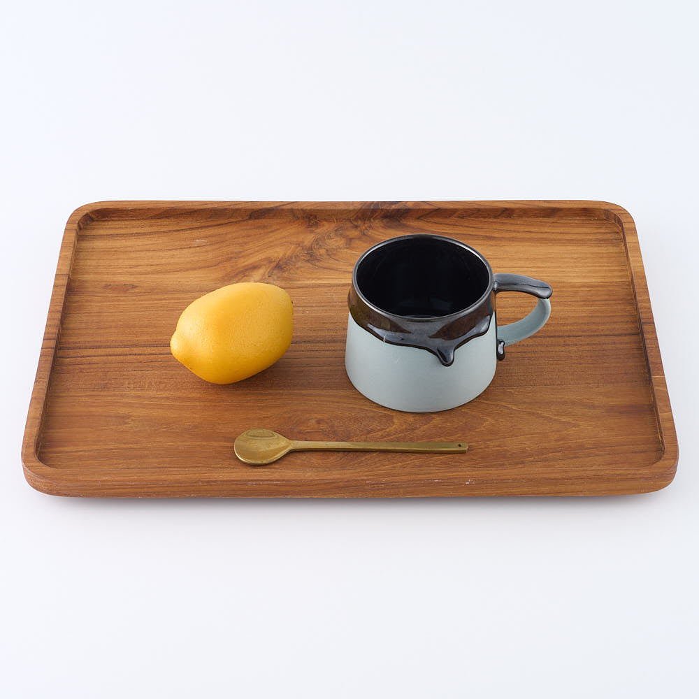 作家　宮木英至　ドリッピーマグ　ブルーグレー×ブラック