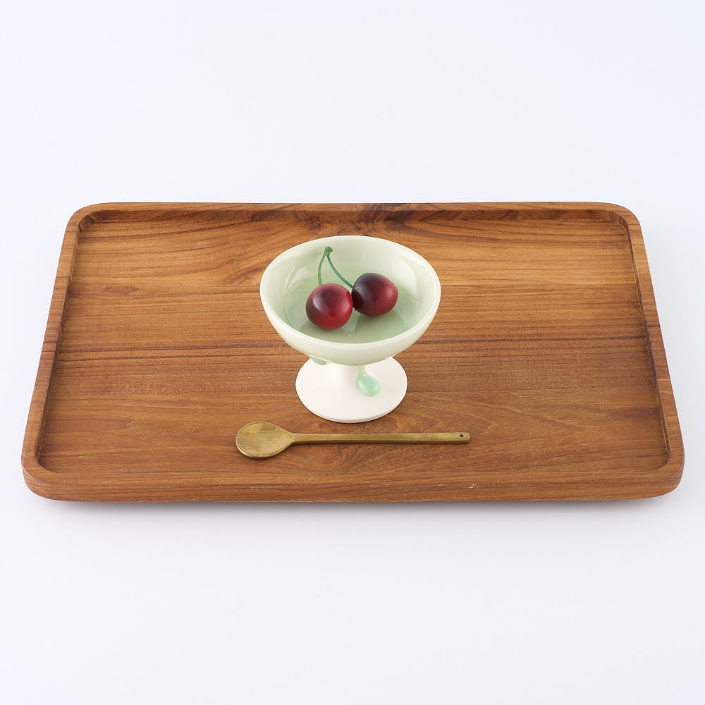 作家　宮木英至　コンポート　ミントグリーン