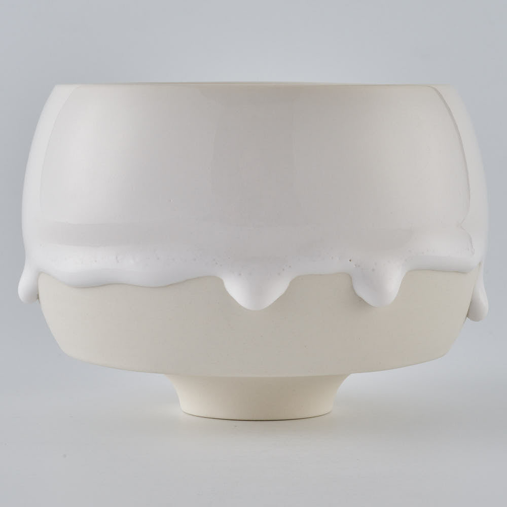 作家　宮木英至　抹茶ボウル　ホワイト