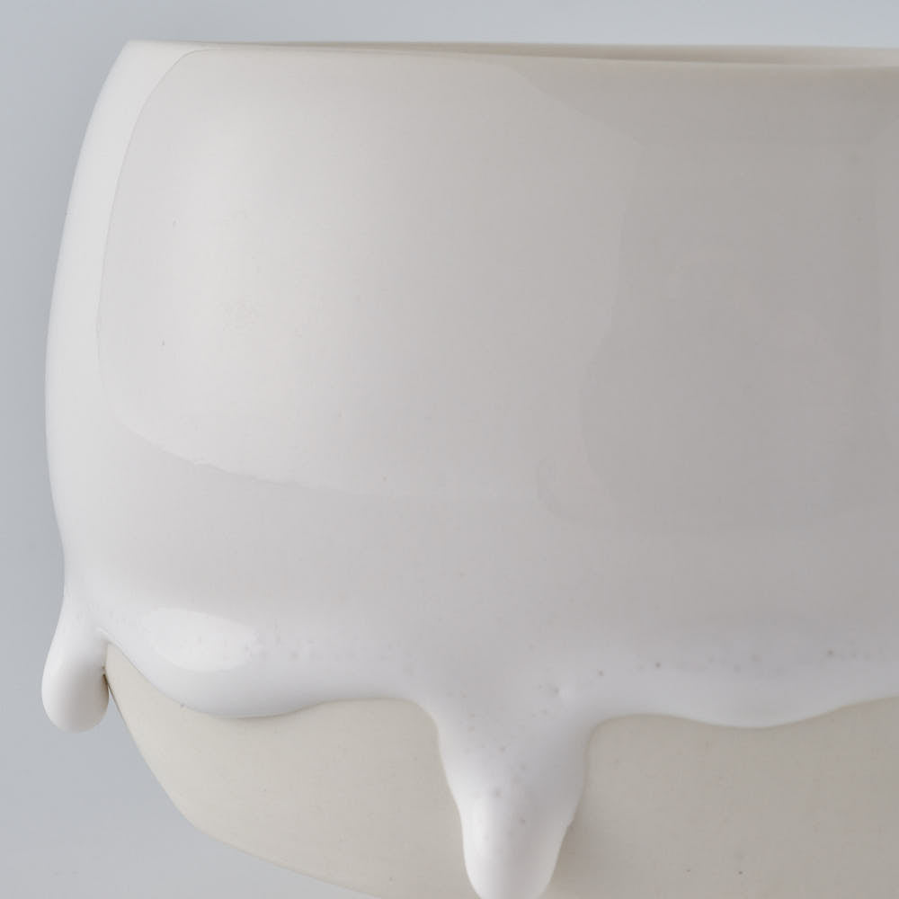 作家　宮木英至　抹茶ボウル　ホワイト