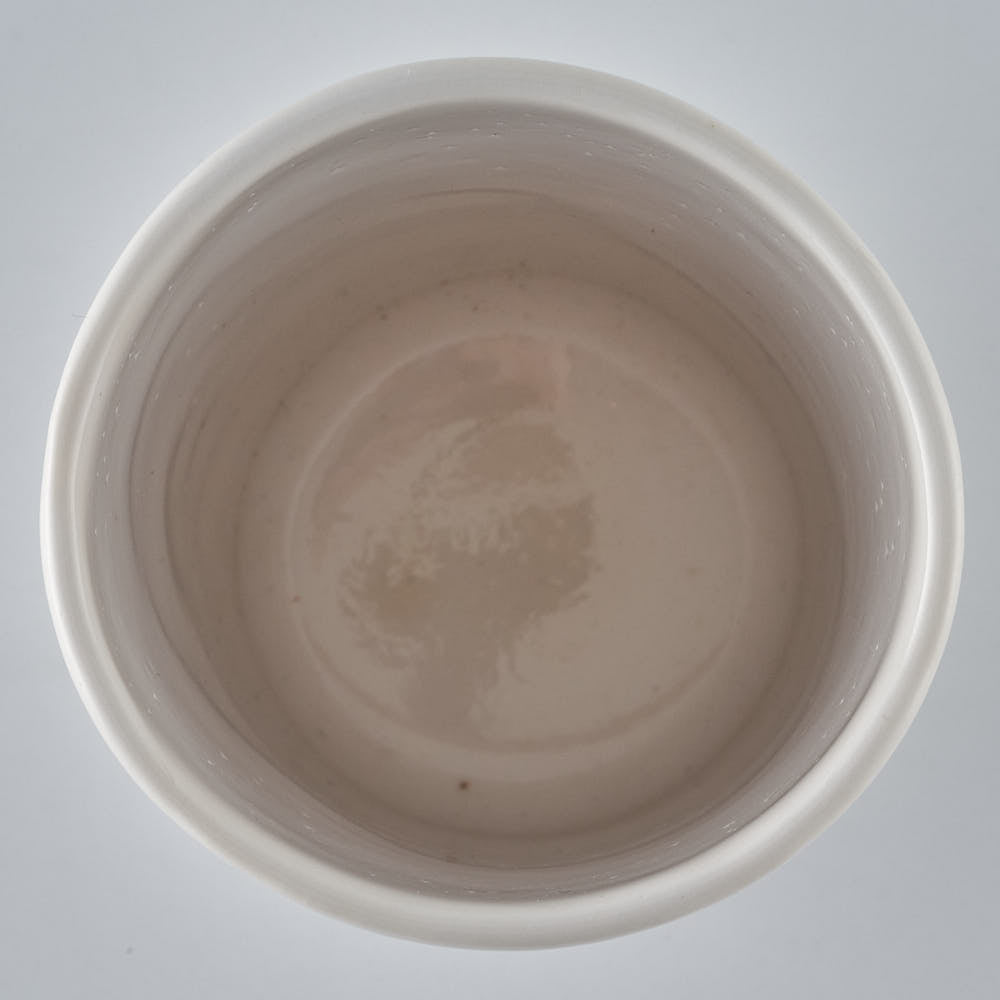 作家　宮木英至　フラワーベースM　ホワイト