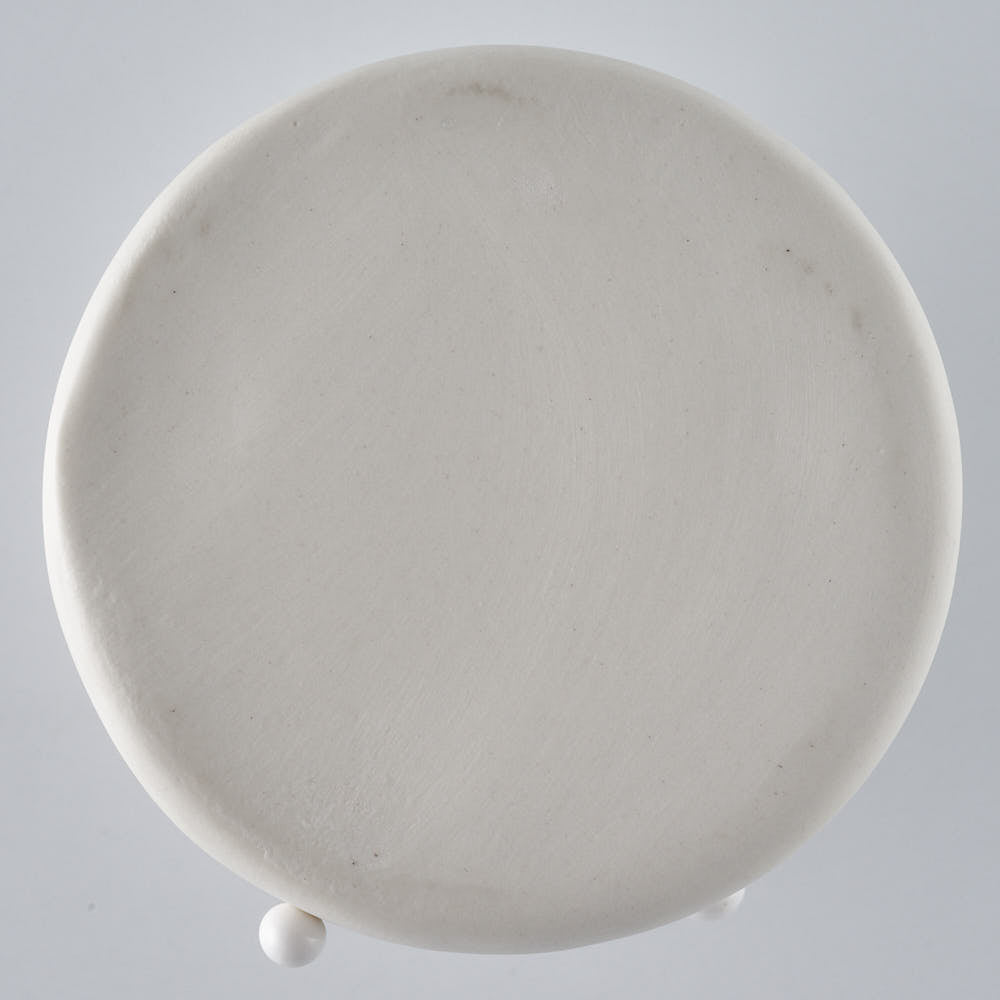 作家　宮木英至　フラワーベースM　ホワイト