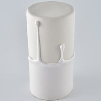 作家　宮木英至　フラワーベースM　ホワイト