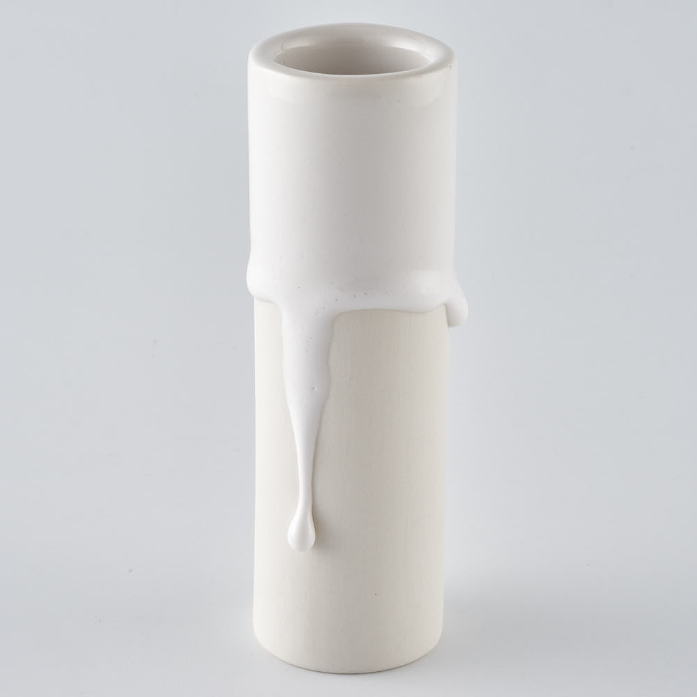 作家　宮木英至　フラワーベースS　ホワイト