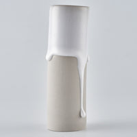 作家　宮木英至　フラワーベース　S　ライトグレー