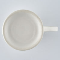 暮縞　フルールシリーズ　フルール脚付きマグカップ　白