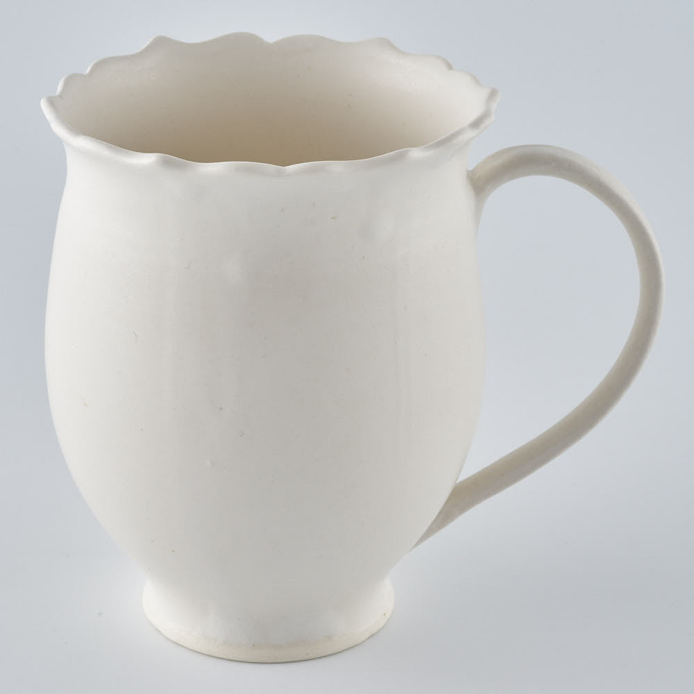 暮縞　フルールシリーズ　フルールマグカップ　白